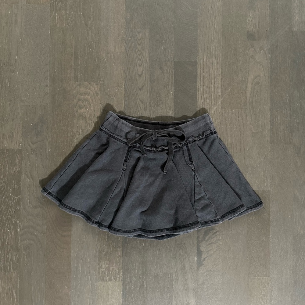 Urban Outfitters out from under dark grey black mini skirt with built in shorts